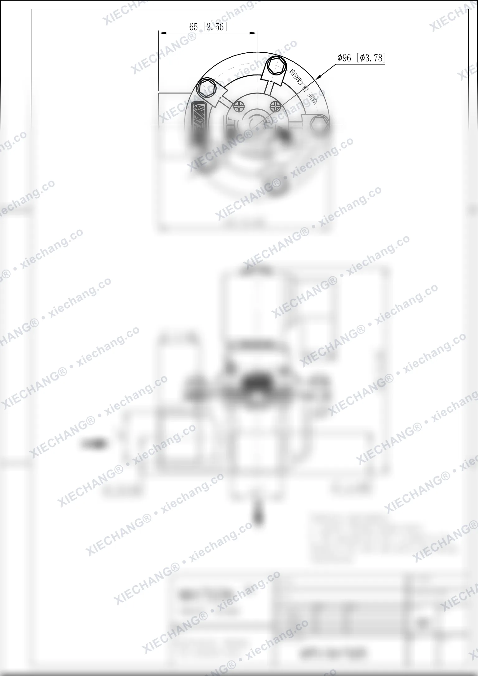WPS-CA/TG25 · شیر زاویهدار (right-angle) — نقشه نصب