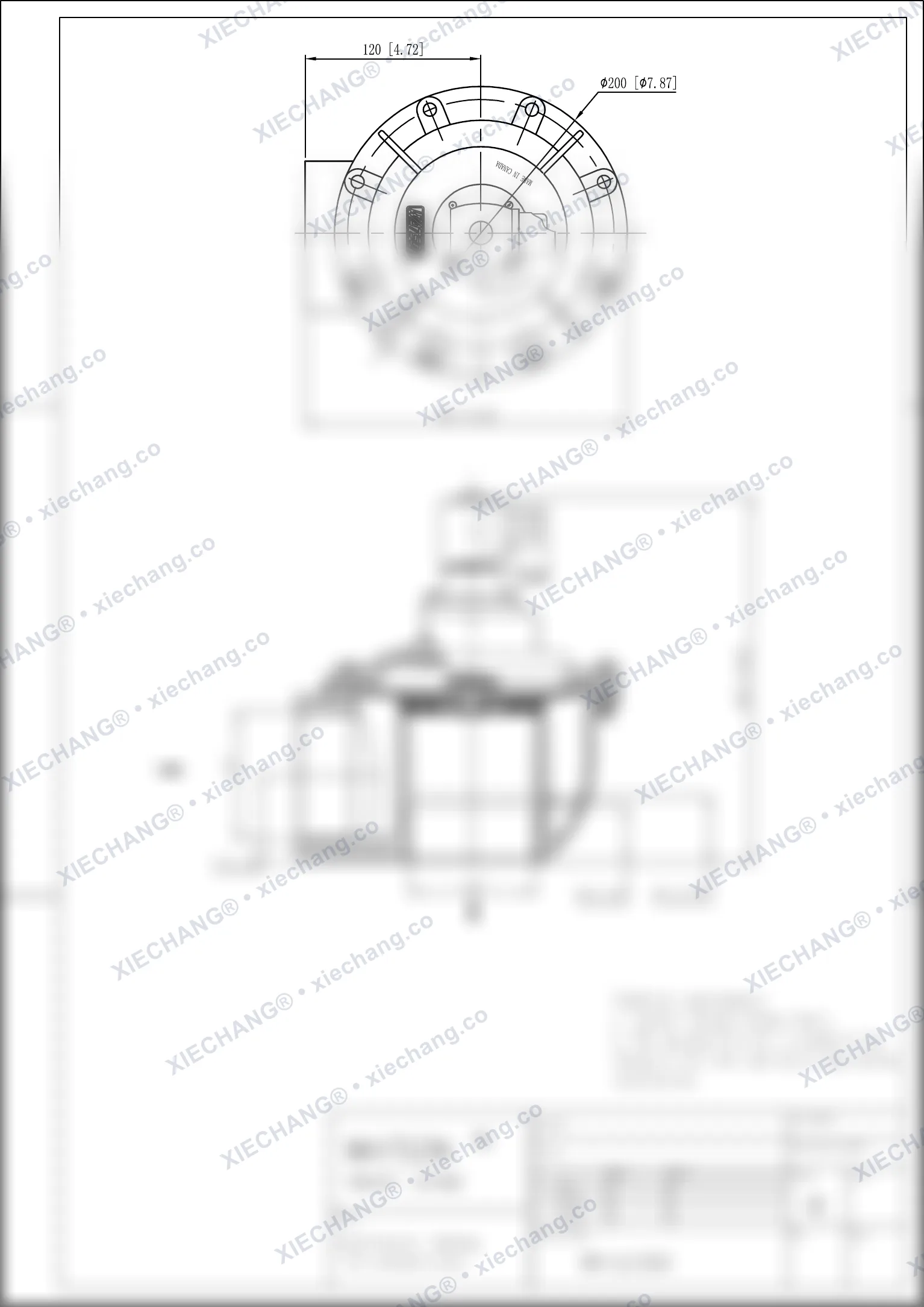WPS-CA/TG76 · شیر زاویهدار (right-angle) — نقشه نصب